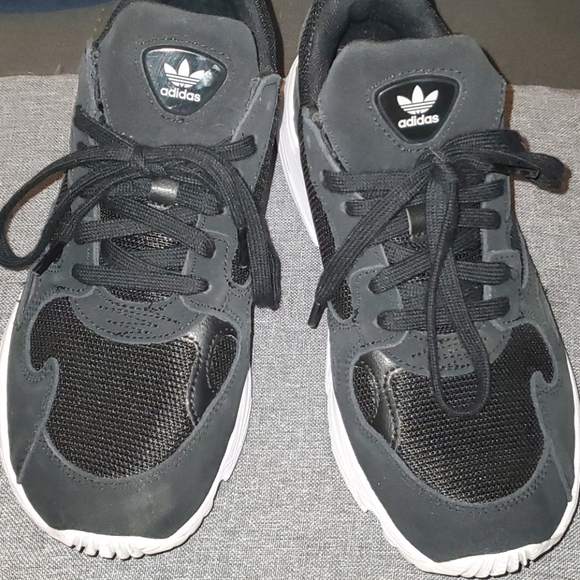 adidas Shoes - Adidas Falcon Sneakers in Black & White